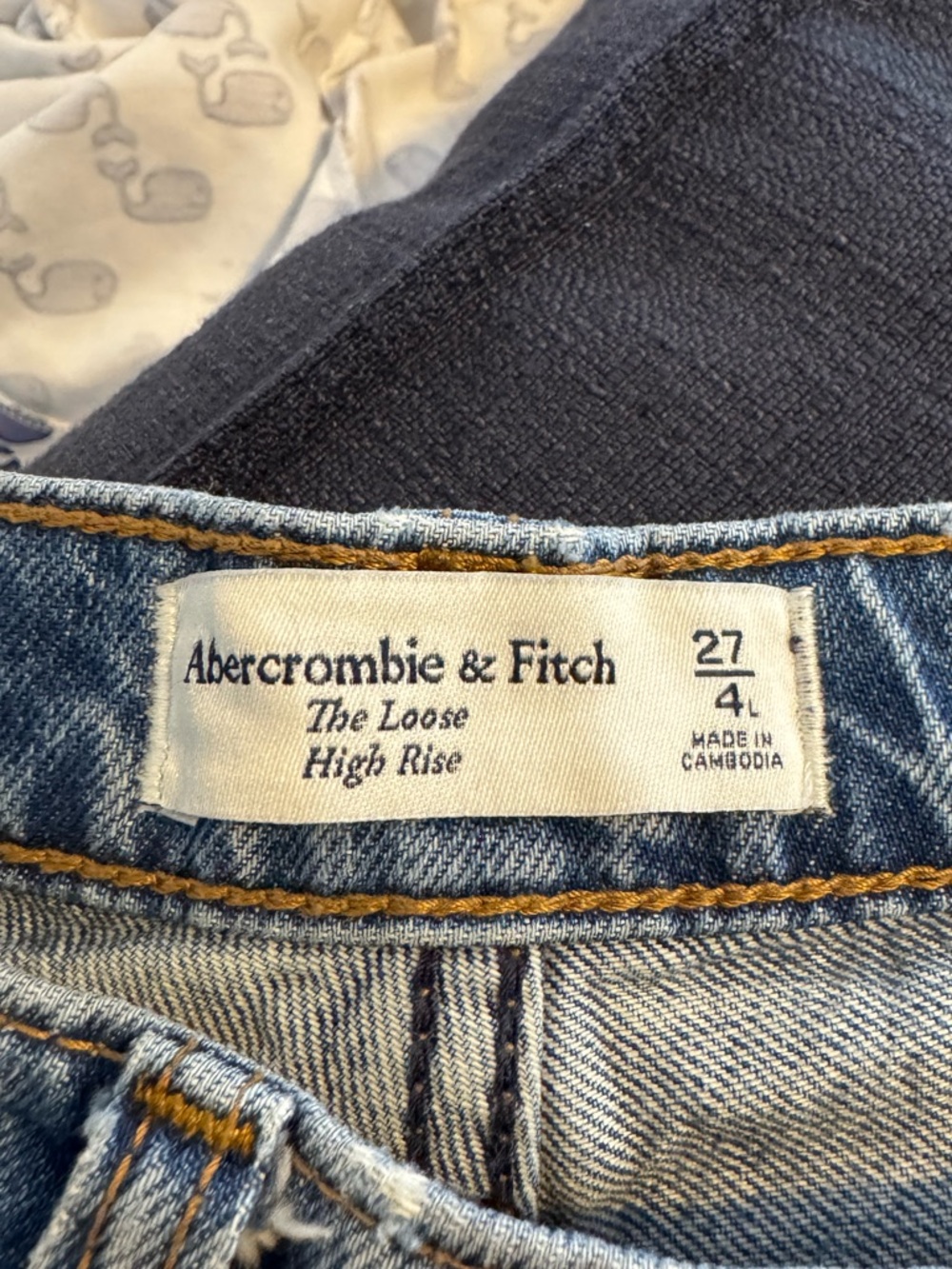Abercrombie loose high rise jean
